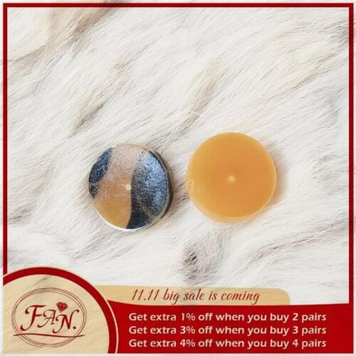 2020-2021 Trend Girls & Woman Daily Office Style Brown and Yellow Color Acrylic Fashion Stud Earrings Fit for Party Date Work