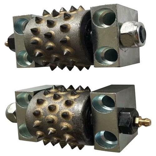 6PCS free shipping Bush hammer Disc Roller With Support Bush Hammering for Concrete And Stone
