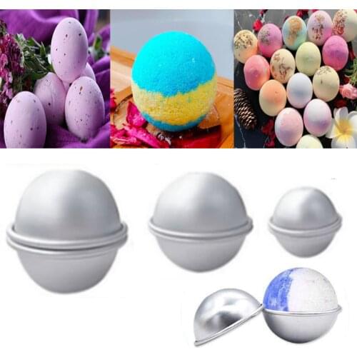 6Pcs DIY Bath Bomb Mold Sphere Round Ball Molds Tool Supplies DO