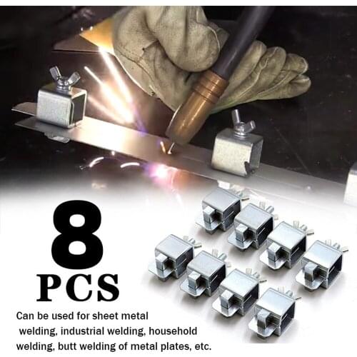 8pcs Welding Butterfly Clip Clamps Holder Butt Welding Clamp Welding Positioner Fixture Adjustable for Welding Clamps Tools Set
