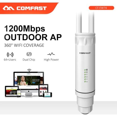 AC1200 1200Mbps Dual Dand High power Outdoor AP WIFI Router 2.4G+5Ghz Long Range Extender PoE wireless router CPE bridge antenna