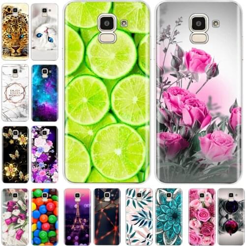 For Samsung Galaxy J6 2018 Case Soft TPU Silicone Back Cover sFor Coque Fundas Samsung J6 2018 J6 Plus 2018 Soft Phone Cases