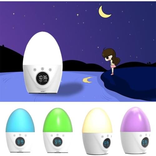 Kids Alarm clock with Wake up Light,Night Light Clock with Luminova Color Changing, Digital Clock with Backlight and Snooze