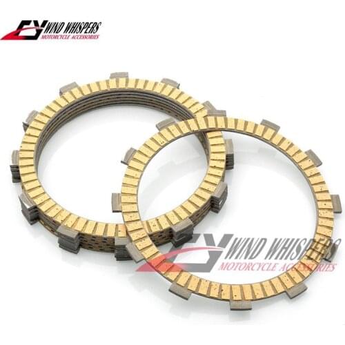 Motorcycle paper Friction Clutch plates discs For Kawasaki ZR400 Zephyr X ZRX400 ZZR400 GPZ 550 Sports Eliminator ZZR600 KLX650