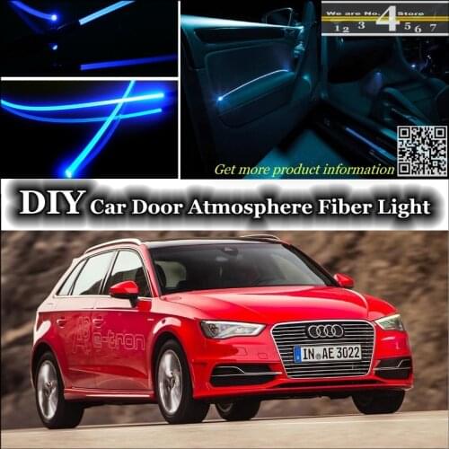 For Audi A3 S3 RS3 interior Ambient Light Tuning Atmosphere Fiber Optic Band Lights Door Panel illumination (Not EL light) Refit