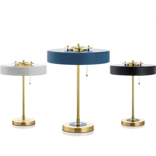 White Black Blue Color Bedroom Lamp Acrylic Light Shape Aluminum Base Antique Table Led Lamp Lampara Led Escritorio home deco