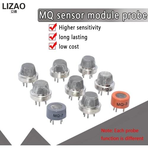 MQ Series Sensors MQ135 MQ2 MQ3 MQ5 MQ7 Detecting Gas Sensor Detector MQ-135 MQ-2 MQ-3 MQ-5 MQ-7 DIP