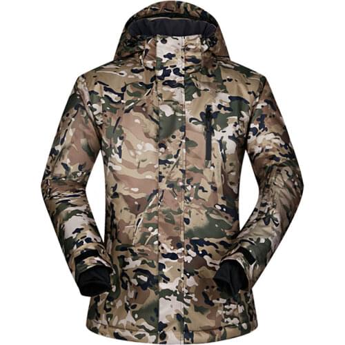 Winter Ski Jacket Men Outdoor Camping Adventure Jacket Windproof Breathable Waterproof Jungle Mens Ski Jacket Snowboard Jacket