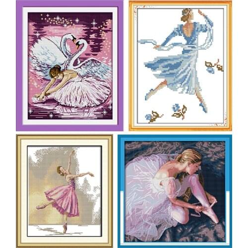 Ballet Series Pattern Cross Stitch Kits Sale Embroidery Kit Cross Stitch Counted Patterns DMC 11&14 Needlework Set Home Decor