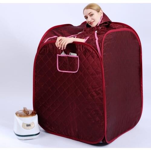 Steam Sauna Box Steam Generator Portable Steam Sauna Cabin Therapy Detox Lose Weight 2.8L 1500W Health Presevation Flod Sauna