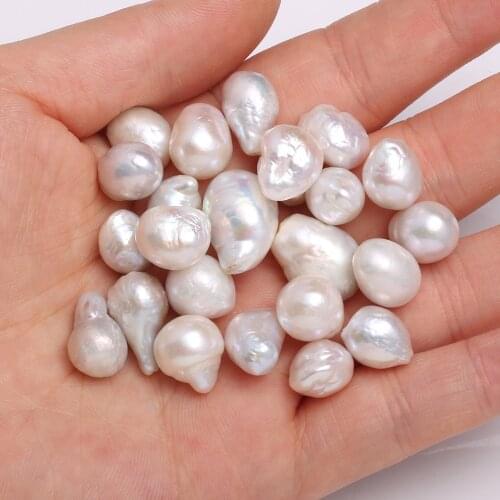 Natural Freshwater Pearl Loose bead irregular shape Pendants for Jewelry Making DIY womens elegant Necklace Accessories 10-12mm