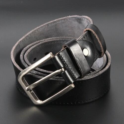 Genuine Leather For Mens High Quality Buckle Jeans Cowskin Casual Belts Business Cowboy Waistband Male Fashion Designer 2021New