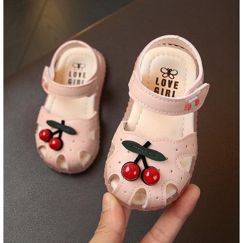 Summer Leather Baby Sandals Solid Color Baby Boy Sandals Rubber Sole Anti-slip Boys Girls Sandals Toddler Baby Shoes Beach