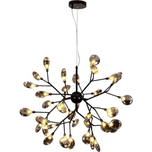 Modern LED Pendant Lights Black Suspension Lamps Hotel Hanging Lamp New Retro Dinning Room Home Lighting Pendant Lights AL127D
