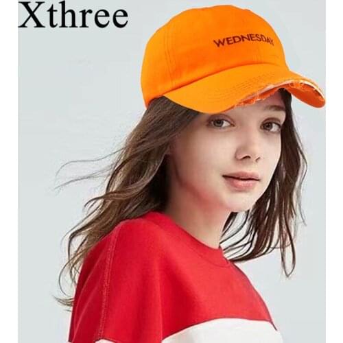 Xthree Summer Women And Mens Baseball Cap Sunday To Saturday Hat Snapback Hat Embroidery Bone Cap Gorras Casual Casquette