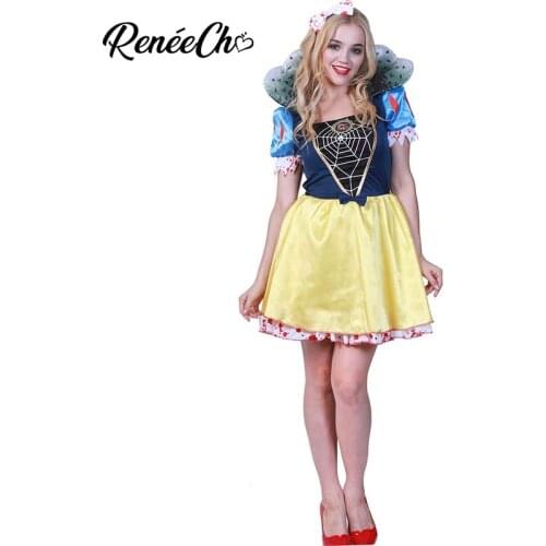 Halloween Costume For Women 2018 Snow Fright Zombie Costume Lady Bloody Snow White Adult Costume Dress Headband Full Set