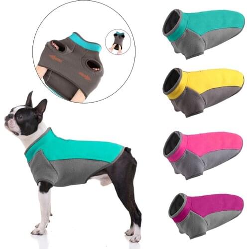 Winter Puppy Dog Hoodies for Small Medium Dogs Warm Elastic Fleece French Bulldog Pug Pullovers Pet Clothes Mascotas Clothing