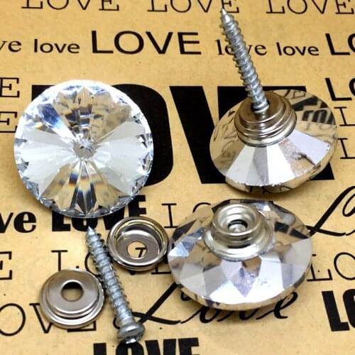 10 sets per pack.Crystal buckle soft bag. Sofa nails. diamond buckle.Advanced Crystal Button Background decorative Button