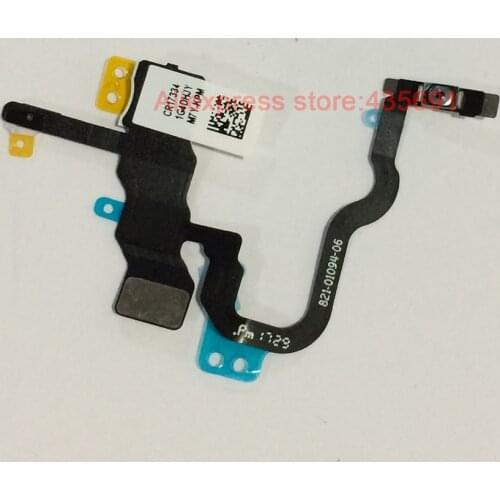 10Pcs/lot For iPhone X Original Power Lock Switch ON / OFF with Flash Flex Ribbon Cable Replacement Parts