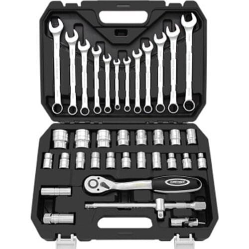 37PCS Ratchet Wrench Set, 8-19mm Wrench Set, Universal Socket Set, Car Repair Tool Set, Household Repair Tool, Tool Set