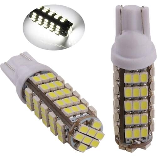 50pcs Wholesale Super Bright 168 192 W5W T10 DC12V T10 68LED 68smd 1206 3020 68 SMD LED Car Auto Bulbs LED Signal Lights White