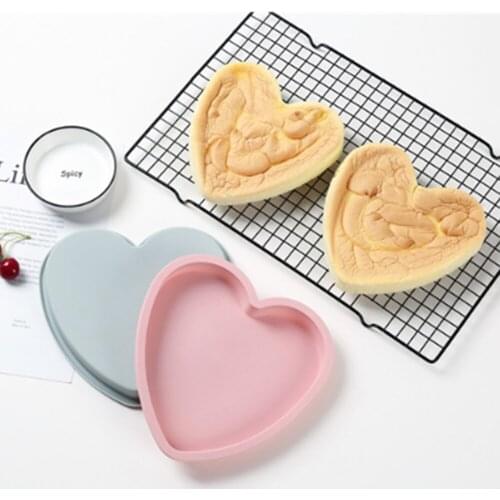 6 Inch Silicone Cake Mold Heart Round Mousse Bread Mould Tray Pan Tool Cake Mold Kitchen DIY Cake Decorating Gadget Accessories