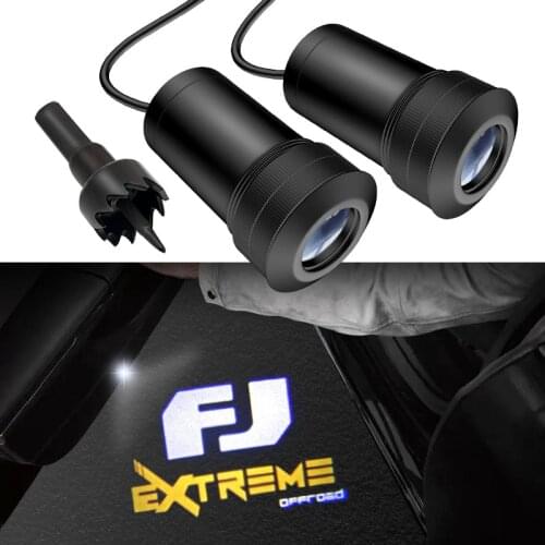 AEING 2pcs For Toyota FJ Cruiser Ghost Shadow Logo welcome Car LED Door Light Laser Courtesy Slide Projector logo Emblem lights