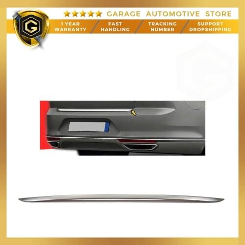For VW Passat B8 Chrome Luggage Bottom Trunk Lid Cover 2015 After
