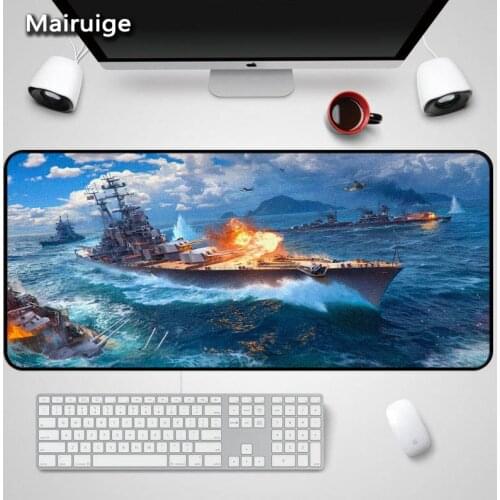 Mairuige Game World of Warship Mousepad Large Size for 400X800X2MM Mouse Pad Gaming Mousemat Anti-skid Rubber diy game mousepad