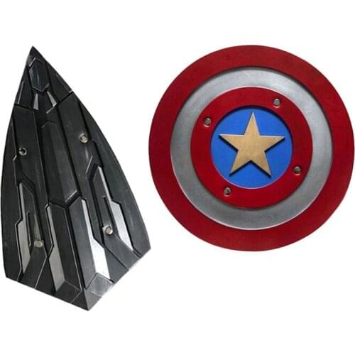 3 Movie Super hero Shield 1: 1 Full Shield Cosplay Men Party Prop Strong Gift Home Decoration Halloween PU