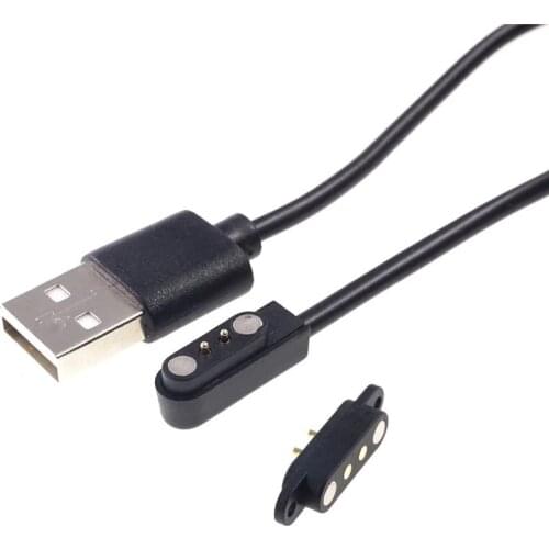 3Sets Magnetic Usb Charging Cable Male Female PogoPin Connector Power Solution 2 Pin Magnets Contact Pad PCB Solder2.8MM Pitch