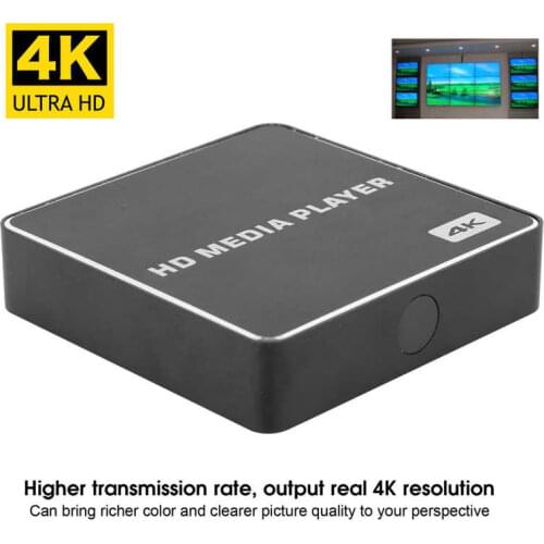 Mini Full High Definition 1080P USB Media Box 4K Player 100-240V Supports horizontal vertical and inverted screen output modes