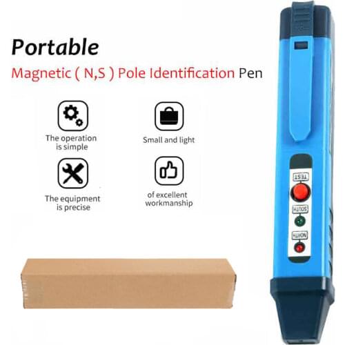 Mini-Size N/S Pole Detection Gauss Meter Magnetic Field Tester Magnetic Pole Pen North,South Pole Discrimination Test Original