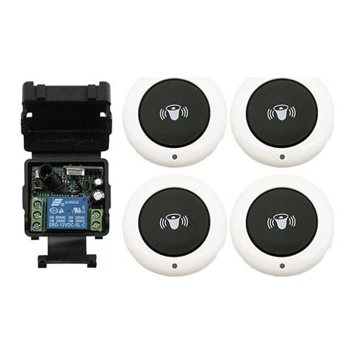 Mini Size DC12V 24V 1CH 10A Wireless Remote Control Switch Relay Receiver+Transmitter ,315/433.92 MHz Garage Door shutters/ lamp