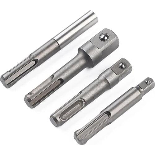 4pcs/set SDS Plus Socket Driver Drills Kits Drill Bit Adapter Steel Ball Conversion Sleeve+Stainless Steel Connecting Rod