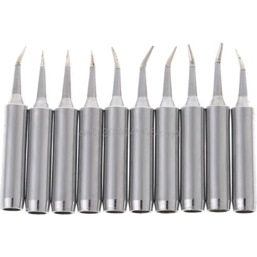 10 Pcs Solder Soldering iron tip 900M-T-SI Lead Free For Hakko Saike 936 852d+ 909D #H028# Drop shipping