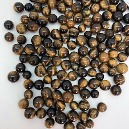 Natural Tiger Eye Stone Ornament Crystal Ball Small Round Ball Ornament Natural Rough Stone Polished Energy Ball