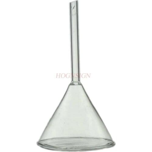 Science small production materials Glass Funnel 90mm Triangle Funnel Cone Chemical Instrument Glass Instrument Middle School