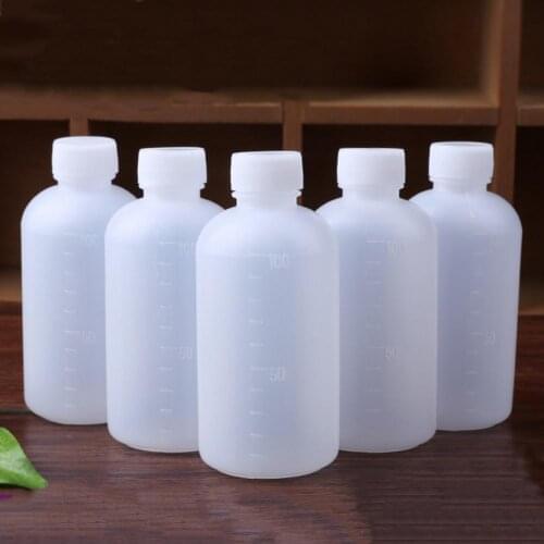 10Pcs Plastic Bottles with Scale Good Sealing Plastic Clear Plastic Empty BottlesTravel Containers for Shampoo