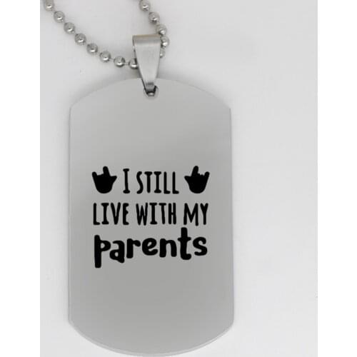 Ufine jewelry pendant army card stainless steel customed necklace N4321