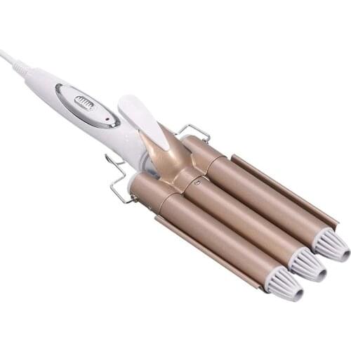 110-240V 3 Barrel Hair Curler Iron Ceramic Professional Hair Wave Electric Curl Curling Wand Hair Wave Waver Hairdressing Tools