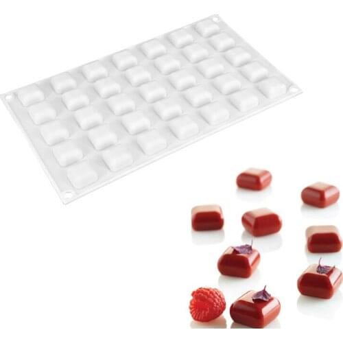 Silicone MICRO GEM 5 Square Shape Cake Mold For Chocolate Dessert Ice-Creams Mould Decorating Bakeware Tools