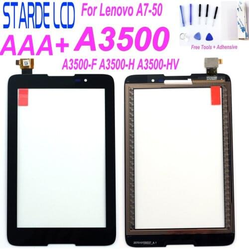 Starde New LCD For Lenovo A7-50 A3500 A3500-F A3500-H A3500-HV Replacement Touch Screen Digitizer Glass 7-inch Black with Tools
