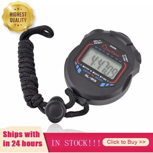 Digital Stopwatch Timer XL-013 Chronograph Countdown Timer with Wristband Alarm AM PM 24H Clock Watch for Runner Sport