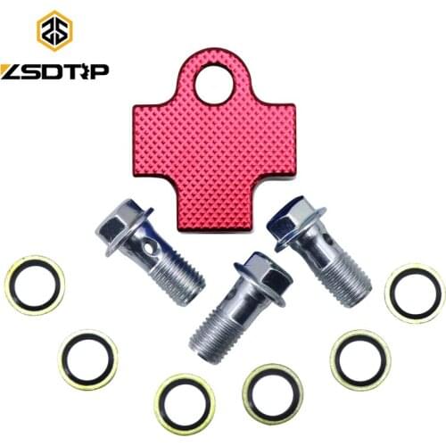 ZSDTRP Hydraulic Brake Hose Pipe Tee Coupling Tee Fitting Connector 3way Adapter For Motorcycle Dirt Pit Bike ATV Brake System