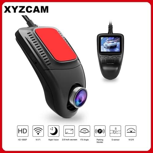 XYZCAM Small Dash Cam Car Dvr Recorder Camera With Wifi Full 1080p Wide Angle Lens G Sensor Night Vis Support App Connection