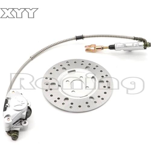 Rear Disc Brake Caliper System Pad Rear Hydraulic Brake Caliper Pump for 150cc 200cc 250cc ATV Quad