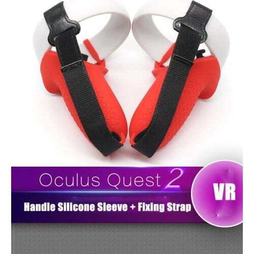 1Set VR Accessories Protective Cover For Oculus Quest 2 VR Touch Controller Silicone Cover Skin Handle Grip For Oculus Quest 2