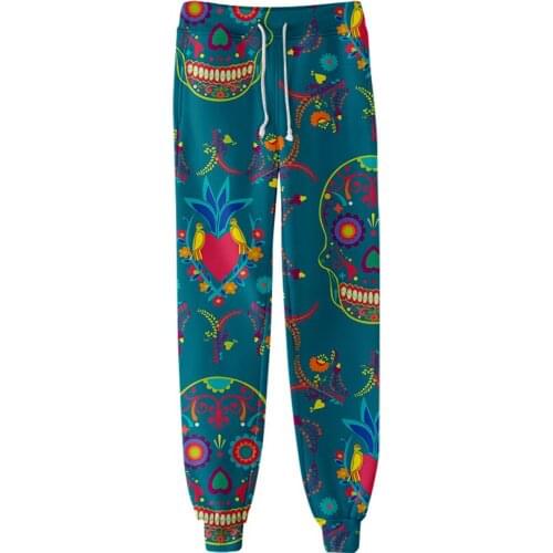 2021 3D Print Human skeleton Sweatpants Women/Men Fitness Joggers Spring High Street Anime Trousers Fashion Sweatpant