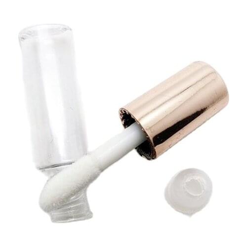 1.2ML 50 Pieces Rose Gold Small Lip Color Empty Plastic Tube Mini Type Packing Tube